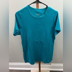 Pendleton Teal 100% Cotton Short Sleeve Women’s Petite Tee